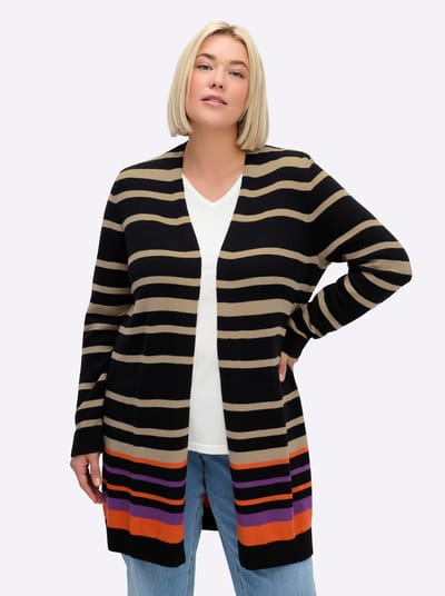 Lang gebreid vest