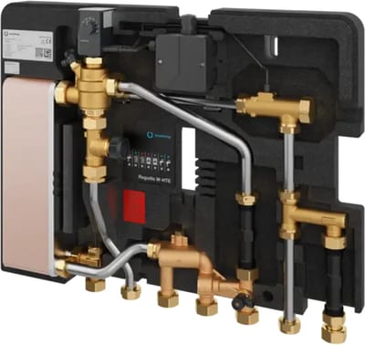 OVENTROP Elektronische woningstation Regudis W-HTE warmtewisselaar kopergesoldeerd, dubbelwandig, 1344070