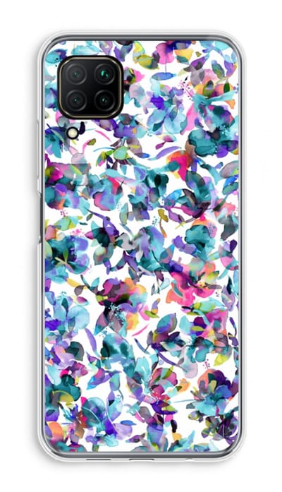 Case Company® - Hoesje geschikt voor Huawei P40 Lite hoesje - Hibiscus Flowers - Soft Cover Telefoonhoesje - Bescherming aan alle Kanten en Schermrand