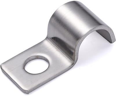 25 Stuks Ø 4 mm P-clips voor kabels, Metalen Kabelklemmen Met één Gat, Kabelhouder, Kabelclips, Metalen Kabelklemmen voor Inbouwkabelinstallatie