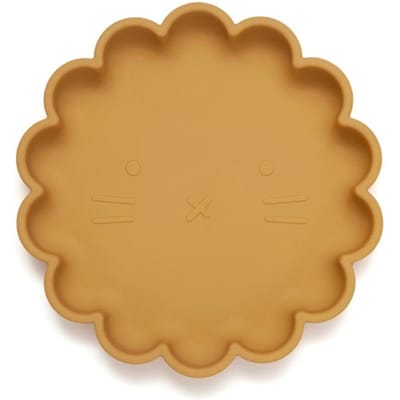 Petit Monkey siliconen bord lion ochre