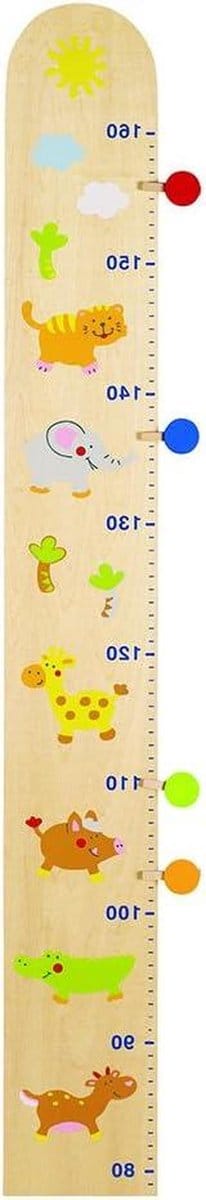 Meetlat - Groeimeter Kinderen - Kinderen Meten - Vrolijke Dierenmotieven - Niet Gespecificeerd - Meerkleurig