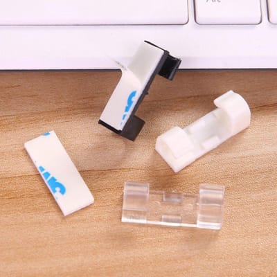 Kabel Organizer - 20 Zelfklevende Kabelclips – Kabelklemmetjes - Kabel Clips Organizer - Zwart