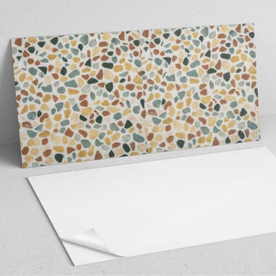 Coloray Wandpanelen Zelfklevend - Mozaïekpatroon met lijm PVC Wandpaneel - 100 cm x 50 cm - Geel Wandbekleding Zelfklevend - 1 stuk - Texturen Wandpanelen Zelfklevend - Wandpanelen Keuken - Wandpaneel Badkamer