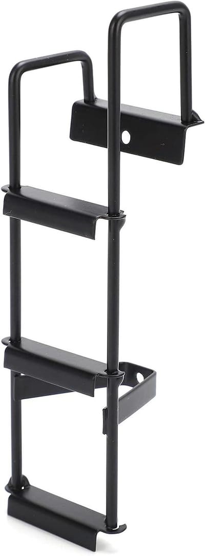 RC Achterladdertrap - RC Accessoire - RC Auto Decoratie - Roestvrij Staal - 15 x 4 x 4 cm - Zwart