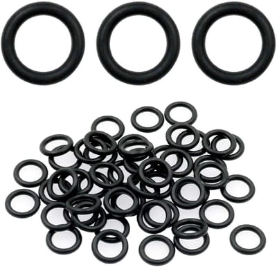 SnelShoppen - 50 Stuks O-Ringen Set - 25x 1/4 Inch + 25x 3/8 Inch Rubber O-Ringen voor Drukreiniger, Slangverbindingen, Gasket Ringen, Hoogwaardige Af