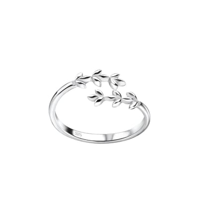 Zilveren teenring takjes | Silver branches Adjustable Toe Ring | Zilverana | Sterling 925 Silver (Echt zilver)