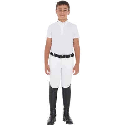Wedstrijdpolo met lange mouwen voor kinderen Equestro