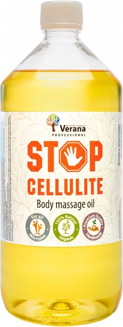 Verana Body Massageolie Stop Cellulite 100% Natuurlijk 1000ml