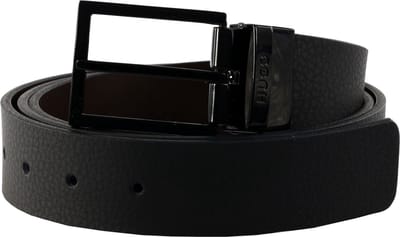 HUGO Riem Leather Belt W115 Black Zwart
