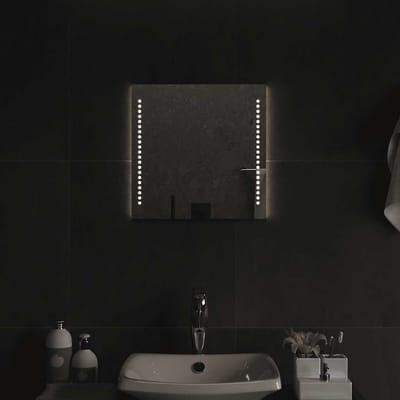 vidaXL Badkamerspiegel LED 40x40 cm