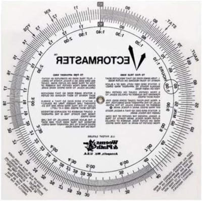 Navigatie Vectormaster - Cirkel Lineaal - Varen Navigatie - Vectoren Berekenen - 28 x 20 cm - Transparant