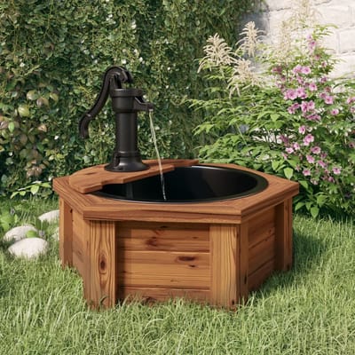 Waterornament - Voor buiten - Tuin - Water Fontein Met Lichten - Waterval Ontwerp - Kamerfontein - Tuindecoratie - Met Pomp - 57 x 57 x 53 cm