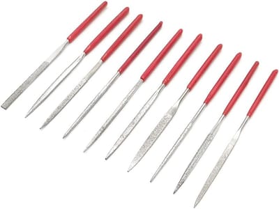 10 Stuks Mini Diamant Naaldvijl Set voor DIY en Houtsnijwerk