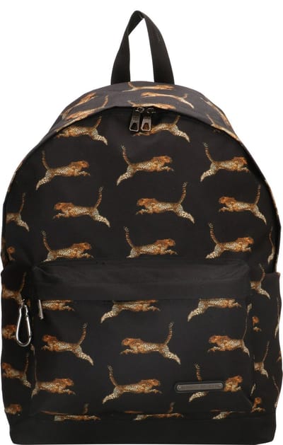 Enrico Benetti Nairobi Laptoprugzak 14 inch - 46179 - Panter Zwart