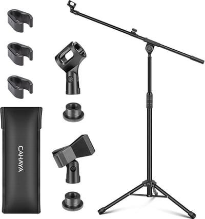 Tripod Boom Microfoonstandaard met Scherm