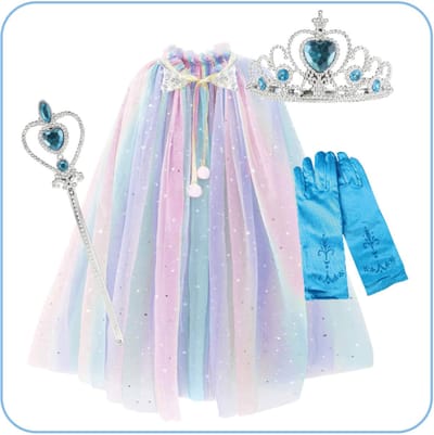 Jobber Toys - Prinsessenjurk meisje Unicorn - Prinsessen speelgoed