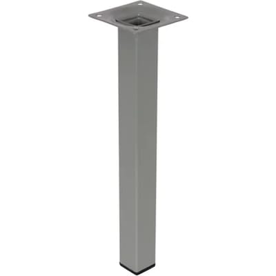 Duraline Meubelpoot Vierkant Staal 2,5x2,5x25cm Grijs
