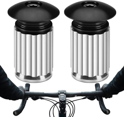 Fiets Stuurdoppen - Handvat Eindkappen - Verbeterde Grip - Aluminium Legering - Standaard Diameter - Zwart