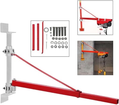 Elektrische draaibare arm voor hefmachines, 300-600 kg laadcapaciteit, ideaal voor bouwscaffolding, werkplaatsen en garages