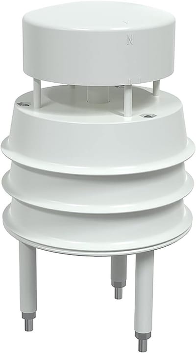 Weerstation Ultrasoon - Windmeter Sensor - Windmeting Buiten - Meerdere Uitgangen - RS485 4-20mA - Grijs