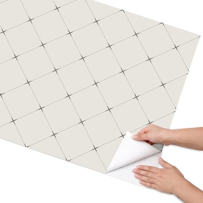 Coloray Meubel Wrap Folie - Romig Meubelfolie - 75x150 cm - Plakfolie Meubels Geometrische rhomben - Decoratiefolie Zelfklevend - Scandinavisch Meubelfolie - Meubelfolie Zelfklevend - Badkamer decoratie - Achtergronden en patronen