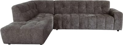 Tower Living Hoekbank Memphis 3-AR + Ottoman L - Haga 16 charcoal