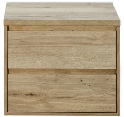 Porto Badmeubelset 70 cm - Natuur Eiken - Wastafelbovenblad Natuur Eiken