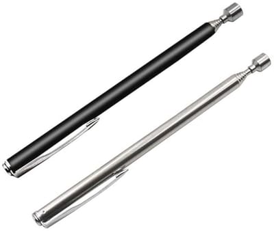 Magnetische telescopische stang - Uitbreidbaar van 12,6 cm tot 65 cm - 2 stuks roestvrij staal