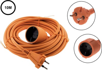 PD® - Verlengsnoer - 10 meter - Verlengkabel - Verlengsnoeren - Verlengsnoer 10 meter - Oranje
