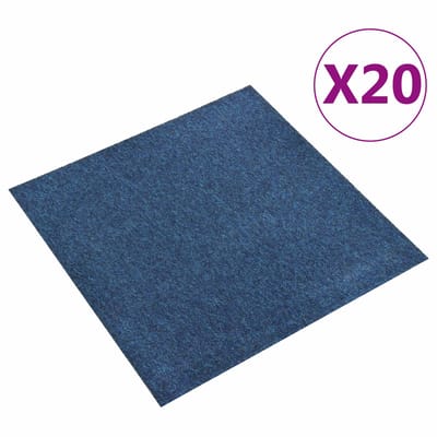 vidaXL - Tapijt - 20 - st - Donkerblauw - 50 - x - 50 - cm - 100% - Polypropyleen