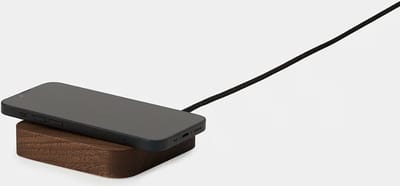 Oakywood OakyBlocks Charging Pad - Massief Walnotenhout - Draadloze OPlader voor Modulaire Bureau Organiser
