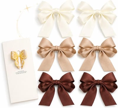 Zachte satijnen haarstrikken voor meisjes en dames, antislip clips voor krullend en glad haar, perfect haaraccessoire voor feesten en bruiloften