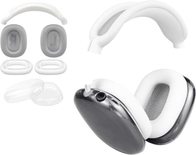 Vervangingsset voor AirPods Max met Mesh Stof Oorkussens, Hoofdbandhoes en TPU Bescherming, Zweetbestendig en Schokabsorberend Accessoire voor Comfortabel Luisteren