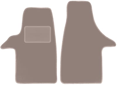 Beige veloursmatten voor: Volkswagen Transporter T5 bestelwagen (2003-2015)