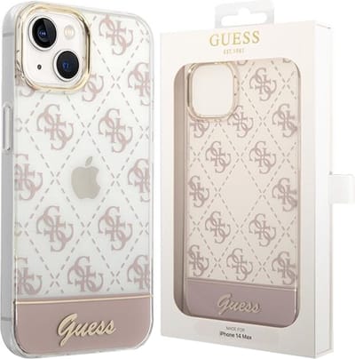 Guess Roze TPU Telefoonhoesje voor Apple iPhone 14 Plus - Bescherm je Telefoon met Back Cover & TPU Materiaal