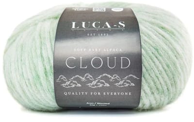 Brei-Haakgaren Luca-s – Soft Baby Alpaca Cloud (8) Zachtgroen - bol van 50 gram