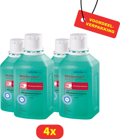 Desderman Handdesinfectie - 4 x 100 ml - Voordeelverpakking