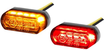 Universele Mini LED Knipperlichten voor Motorfiets - 3-in-1 functie met E-keurmerk