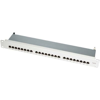 LogiLink NP0040 24 poorten Netwerkpatchpaneel 483 mm (19) CAT 6 1 HE Meerdere kleuren Ingericht