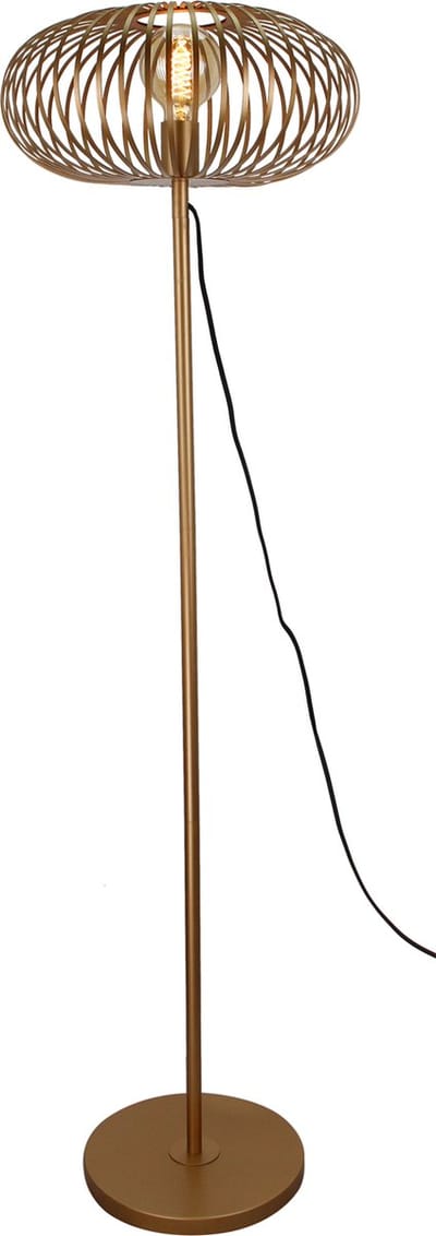 Chericoni Curvato Vloerlamp - 1 lichts - Ø 40cm - hoogte 59 of 143cm - Goud - Italiaans Design - Nederlandse Fabrikant.