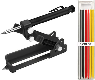 Multifunctionele Aftekenmal voor Precisie Markering - Schuine Potlood & Diep Gatenlood