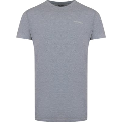 Korte Mouw Rekbare T-shirt in Zilver