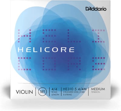 D'Addario HE310-5 4/4M Helicore 4/4 Scale, Medium Tension Vioolsnaarset