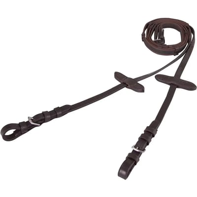 Premiere Linnen teugel 19mm anti-slip Brown - Full | Teugels paard
