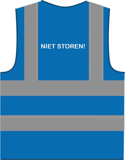 Niet storen hesje RWS koningsblauw