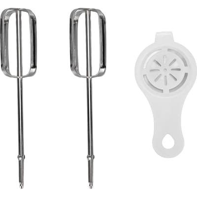 Accessoires Mélangeur Électrique à Main Acier Inoxydable Nettoyage Facile Mélangeur à Main Multifonctionnel Batteur white
