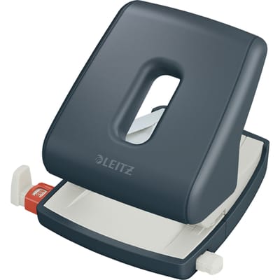 Leitz Cosy Perforator 2-Gaats - Perforeert Tot 30 Vel  - Ideaal voor Thuiskantoor/Thuiswerken - Fluweel Grijs