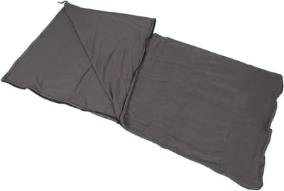 Fleece Slaapzak - Kampeerdeken - Kamperen en Reizen - Volledig Uitvouwbaar - 185x80cm - Grijs