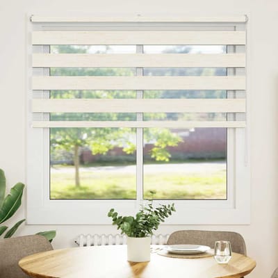 vidaXL - Zebra - rolgordijn - 150x150 - cm - stofbreedte - 145,9cm - marmerbeige